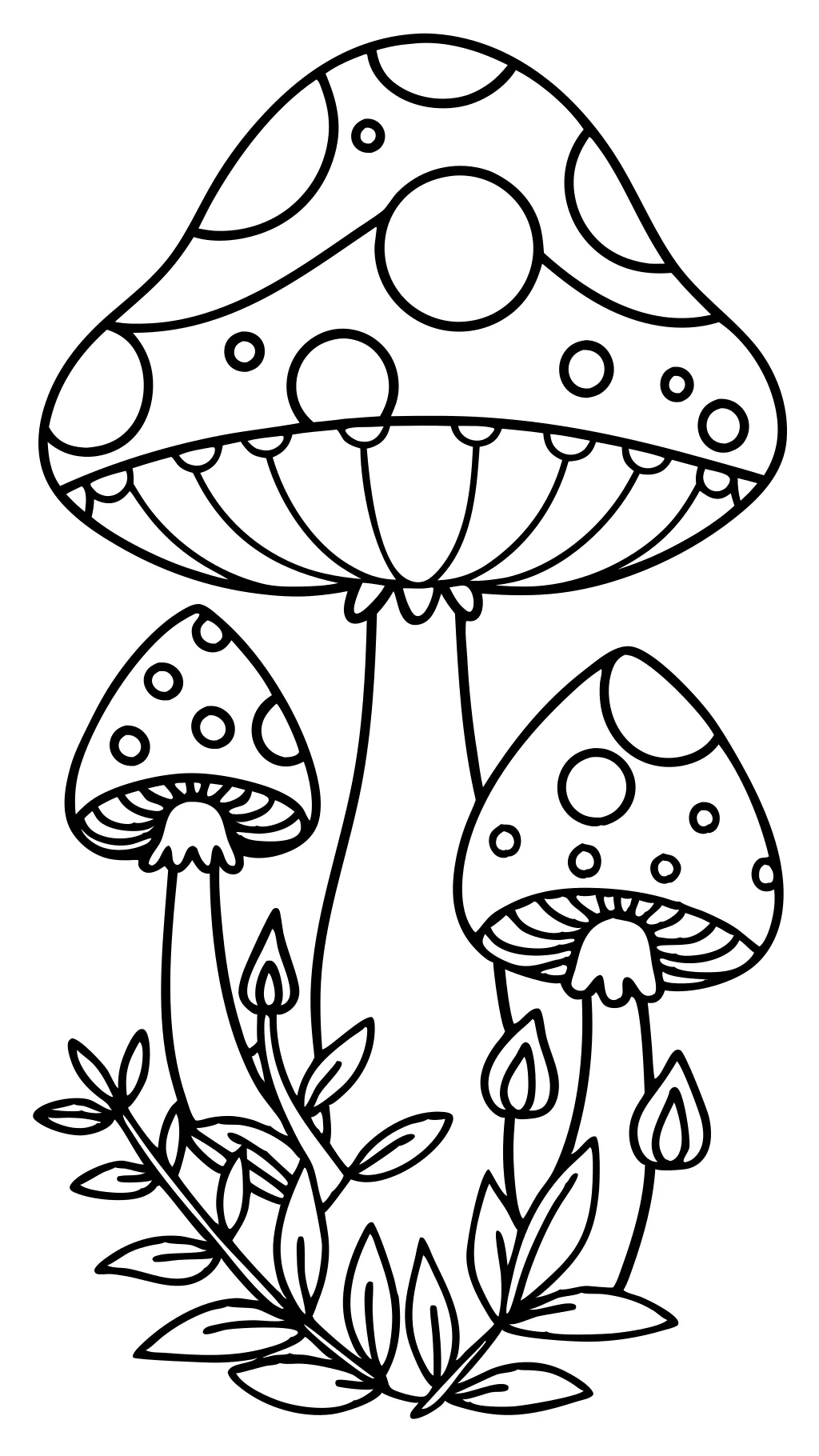 mushroom adult coloring pages